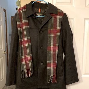 Men’s Medium charcoal Dockers Pea Coat new never worn before